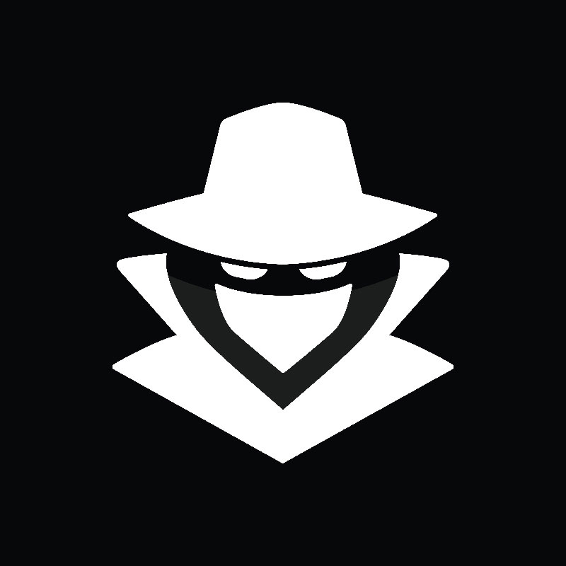 Vector illustration of a figure with a long coat and a hat